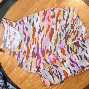Torrid active camo bike short and tank set